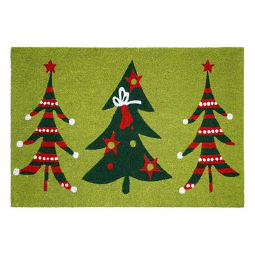 Home & More DBA Callowaymills Christmas Trio 1"5" x 2"5" Green Door Mat, , large