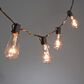 The Gerson Company 20" Electric Patio String Lights with ST38 Bulbs in Brown - Set of 2, , large