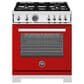 Bertazzoni Professional 4.7 Cu.Ft. Gas Range with Convection in Rosso, , large