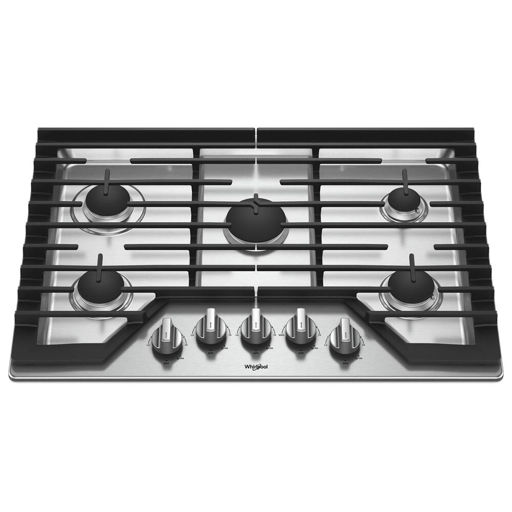 Whirlpool 30&quot; Gas Cooktop in Stainless Steel, , large