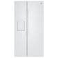 GE Appliances 28 Cu. Ft. Side-By-Side Refrigerator with Extra Tall Dispenser and In-Door Icemaker in White, , large