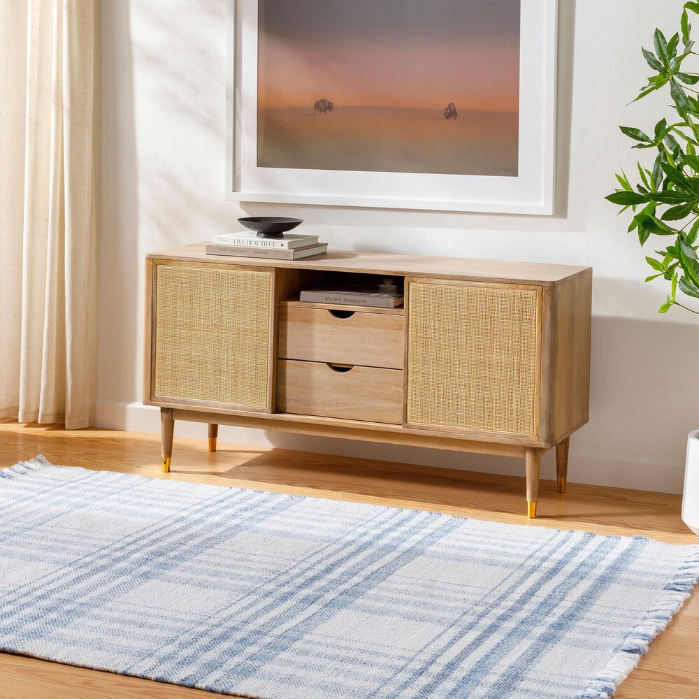 Surya Primrose PRM2304 10&#39; x 14&#39; Off-White, Denim, Light Blue and Ice Blue Indoor/Outdoor Area Rug, , large