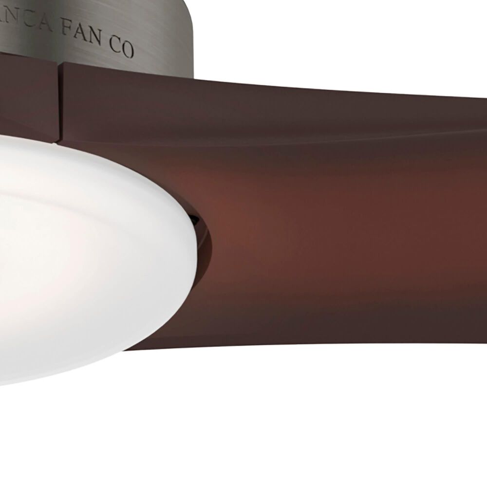 Hunter Piston 52&quot; Outdoor Ceiling Fan with LED Light in Brushed Slate, , large