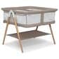 Delta Children Bondi Beechwood Twin Bassinet in Tan, , large