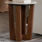 Slatehouse Wexler Round End Table in Brown and Gray, , large