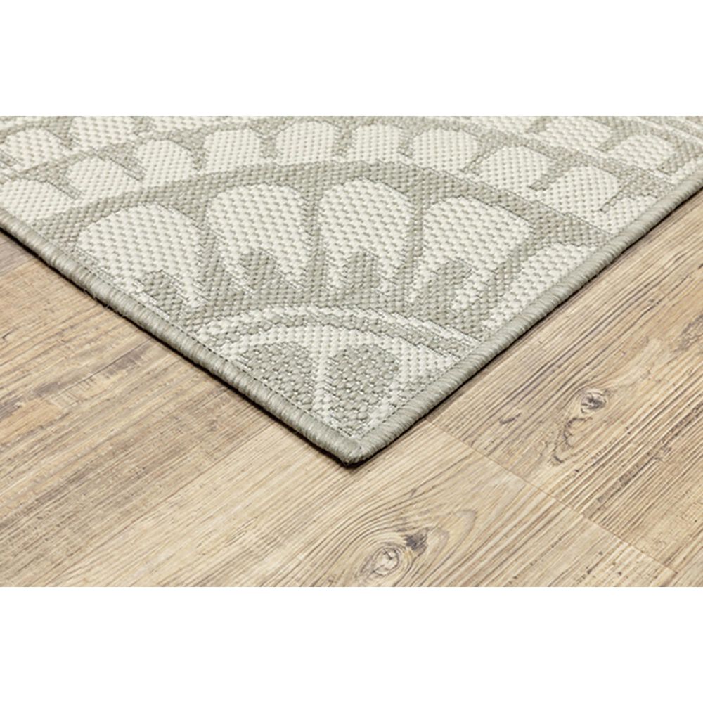Oriental Weavers Portofino 1832H 9&#39;10&quot; x 12&#39;10&quot; Gray Area Performance Rug, , large