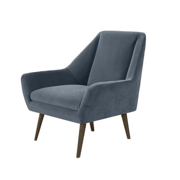 37B Accent Chair in Gray Velvet, , large