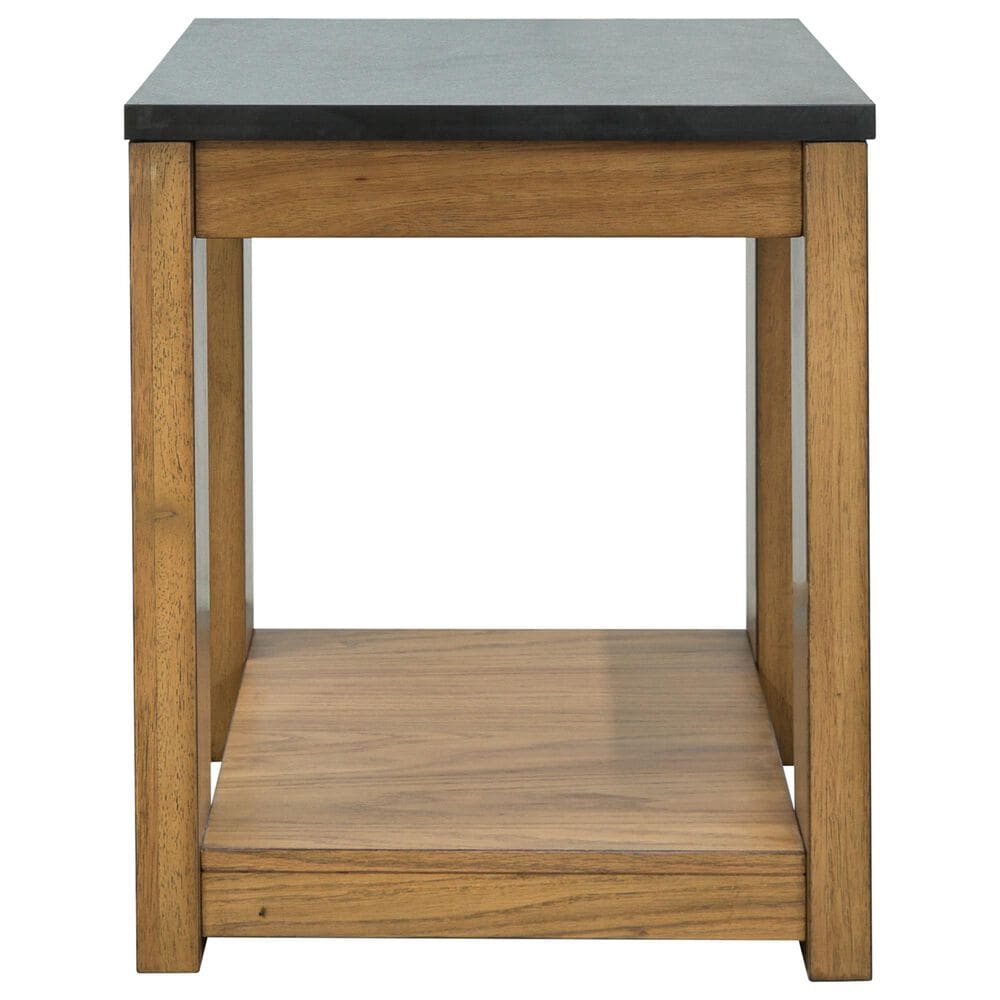 Ashley Quentina End Table in Natural and Black, , large