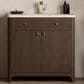 James Martin Vanities Gracyn 36" Single Bathroom Vanity in Sable with 3 cm Victorian Silver Quartz Top and Rectangular Sink, , large