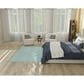 Nourison Twist Reversible 5" x 7" Aqua Indoor/Outdoor Area Rug, , large