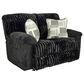 Catnapper Comet Lay Flat Reclining Loveseat in Black, , large