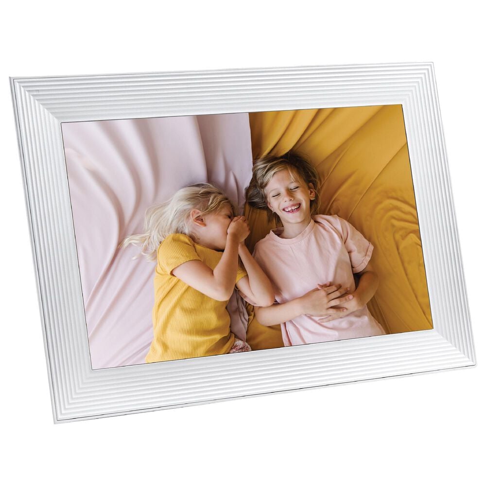 Aura Carver 10" Digital Wi-Fi Photo Frame in Chalk, , large