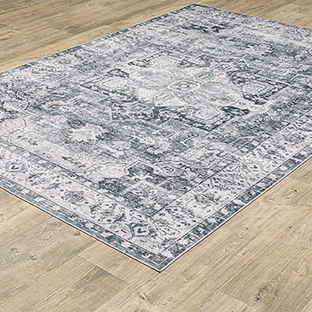 Oriental Weavers Charleston Abstract 5&#39; x 7&#39; Charcoal Area Rug, , large