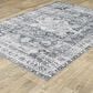 Oriental Weavers Charleston Abstract 5" x 7" Charcoal Area Rug, , large