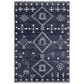 Safavieh Adirondack ADR208N 5"1" x 7"6" Navy and Silver Area Rug, , large