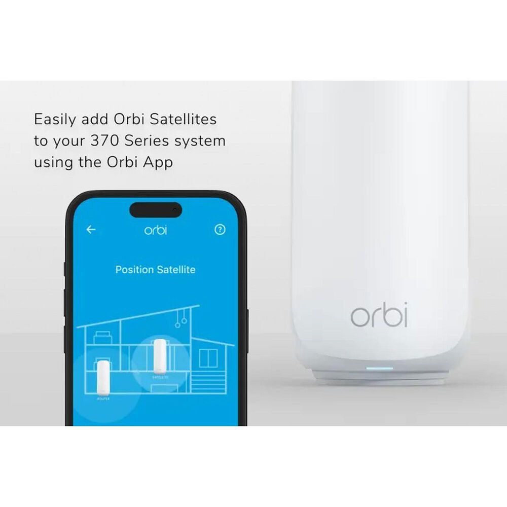 NETGEAR Orbi 370 Dual-Band Wi-Fi 7 Mesh Router in White, , large
