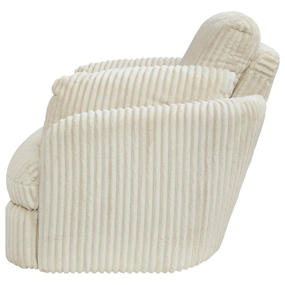 Ashley Tie-Breaker Manual Swivel Glider Recliner in Ivory, , large