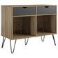 DHP Concord 40" Turntable Stand in Reclaimed Oak, , large