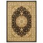 Safavieh Lyndhurst LNH222 8" x 11" Black and Ivory Area Rug, , large