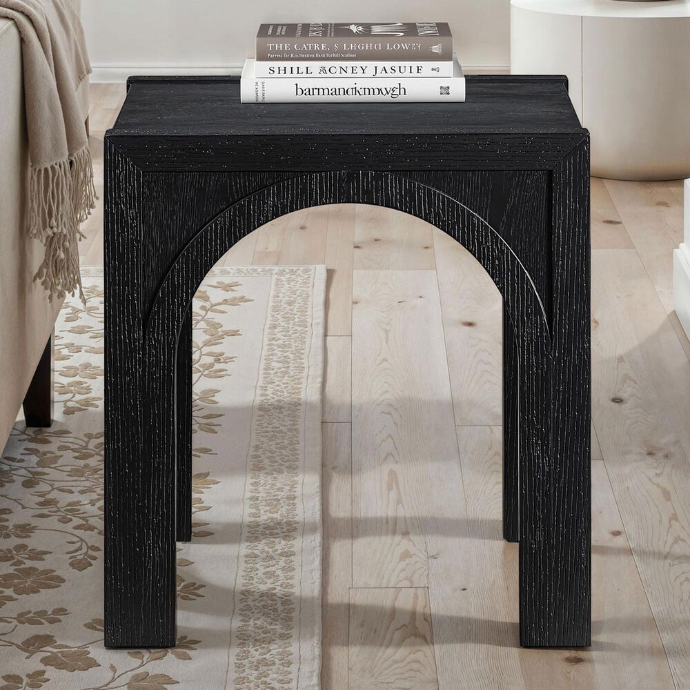 Crystal City Fitzgerald End Table in Rich Black, , large
