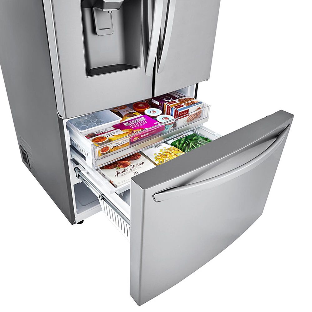 LG 24 Cu. Ft. Counter-Depth French Door Refrigerator with Craft Ice in PrintProof Stainless Steel, , large