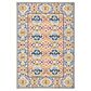 Safavieh Micro-Loop 4" x 6" Beige and Blue Area Rug, , large