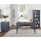 Wycliff Bay Fairmont 54" Half Pedestal Desk in Dusty Blue, , large