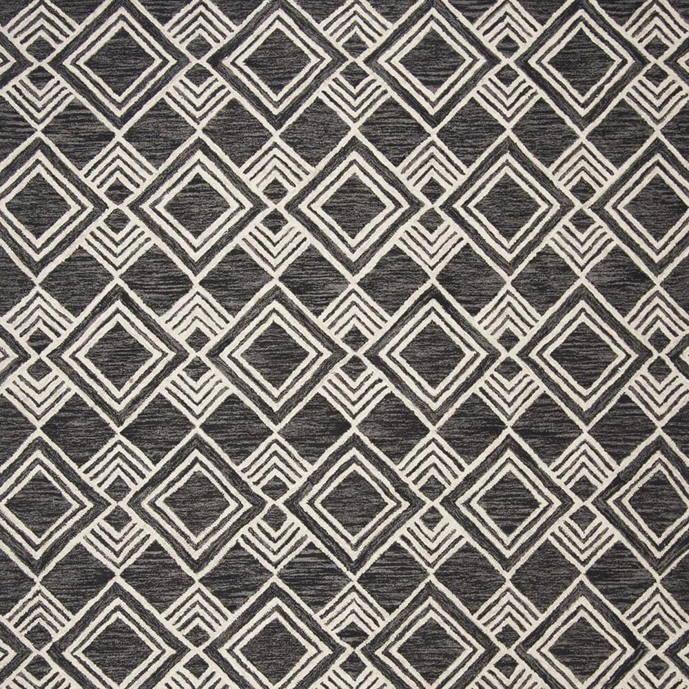 Safavieh Micro-Loop MLP154H 2&#39;3&quot; x 7&#39; Charcoal and Ivory Runner, , large