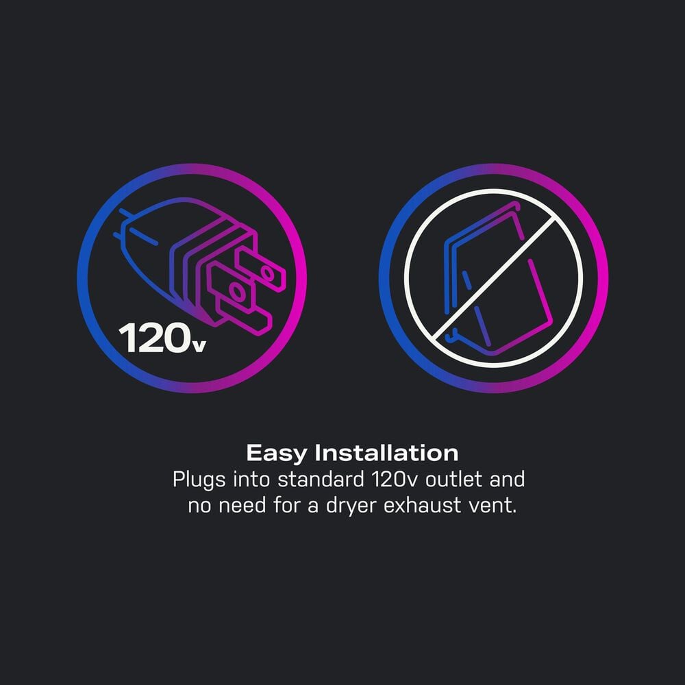 GE Profile 4.8 Cu. Ft. Smart Front Load Combo Washer/Dryer in Sapphire Blue, , large