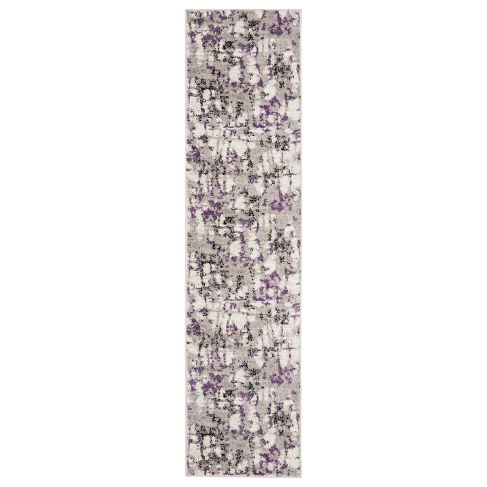 Safavieh Skyler SKY193R 2" x 6" Gray and Purple Scatter Rug, , large