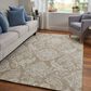 Feizy Belfort Taupe and Ivory 10" x 14" Area Rug, , large