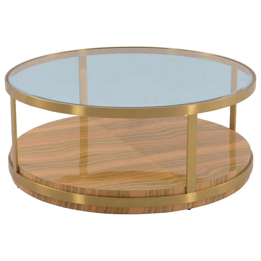 Blue River Hattie Coffee Table in Brushed Gold, , large