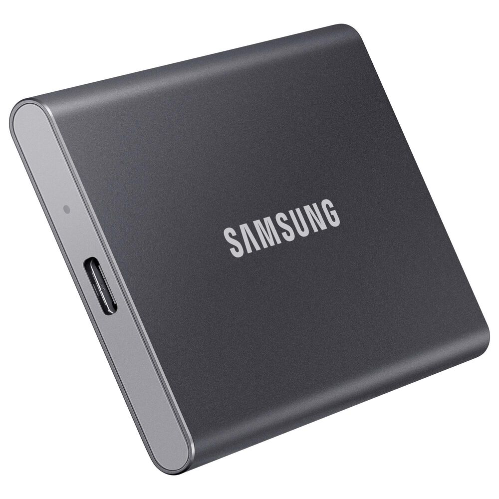 Samsung 1TB T7 Portable SSD in Titan Gray, , large