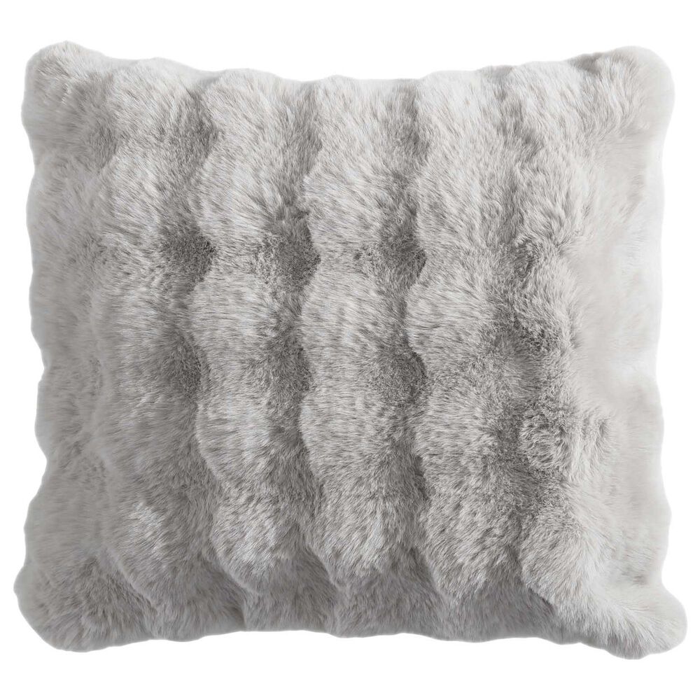 Hallmart Collectibles Bubble 20" x 20" Square Throw Pillow in Gray, , large