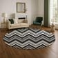 Dalyn Rug Company The Reserve TR17 Black 8" Round Indoor/Outdoor Area Rug, , large