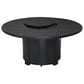 Winston Manor 54" Round Slat Fire Pit in Night with Amber Fire Glass, , large
