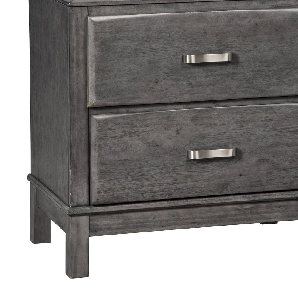 Ashley Caitbrook 2-Drawer Night Stand in Gray, , large