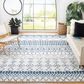 Safavieh Tulum  10" x 14" Ivory and Navy Area Rug, , large