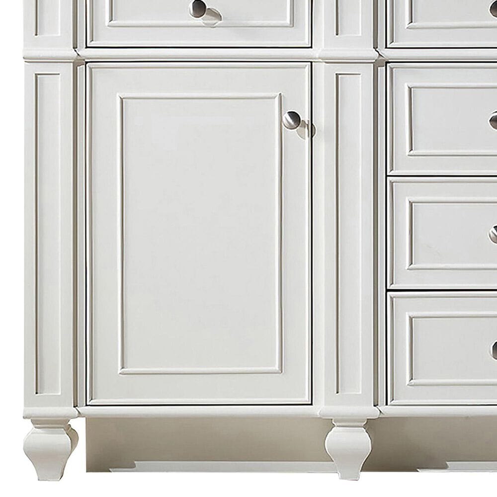 James Martin Vanities Bristol 60&quot; Double Bathroom Vanity in Bright White with 3 cm Lime Delight Quartz Top and Rectangular Sinks, , large