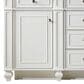 James Martin Vanities Bristol 60" Double Bathroom Vanity in Bright White with 3 cm Lime Delight Quartz Top and Rectangular Sinks, , large