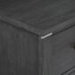 New Heritage Design Odessa 2-Drawer Nightstand in Charcoal and Silver, , large