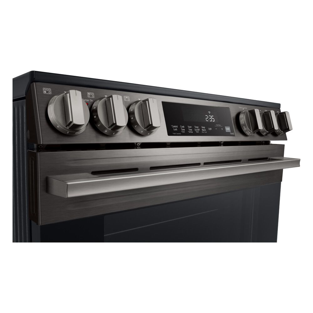 LG 6.3 Cu. Ft. Smart Electric Slide-in Range with Air Fry and EasyClean in Black Stainless Steel, , large
