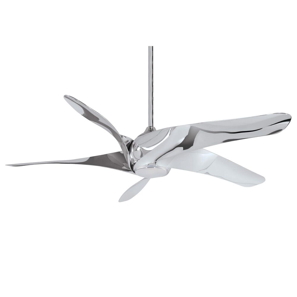 Minka-Aire Artemis XL5 62" Ceiling Fan with LED Light in Liquid Nickel, , large