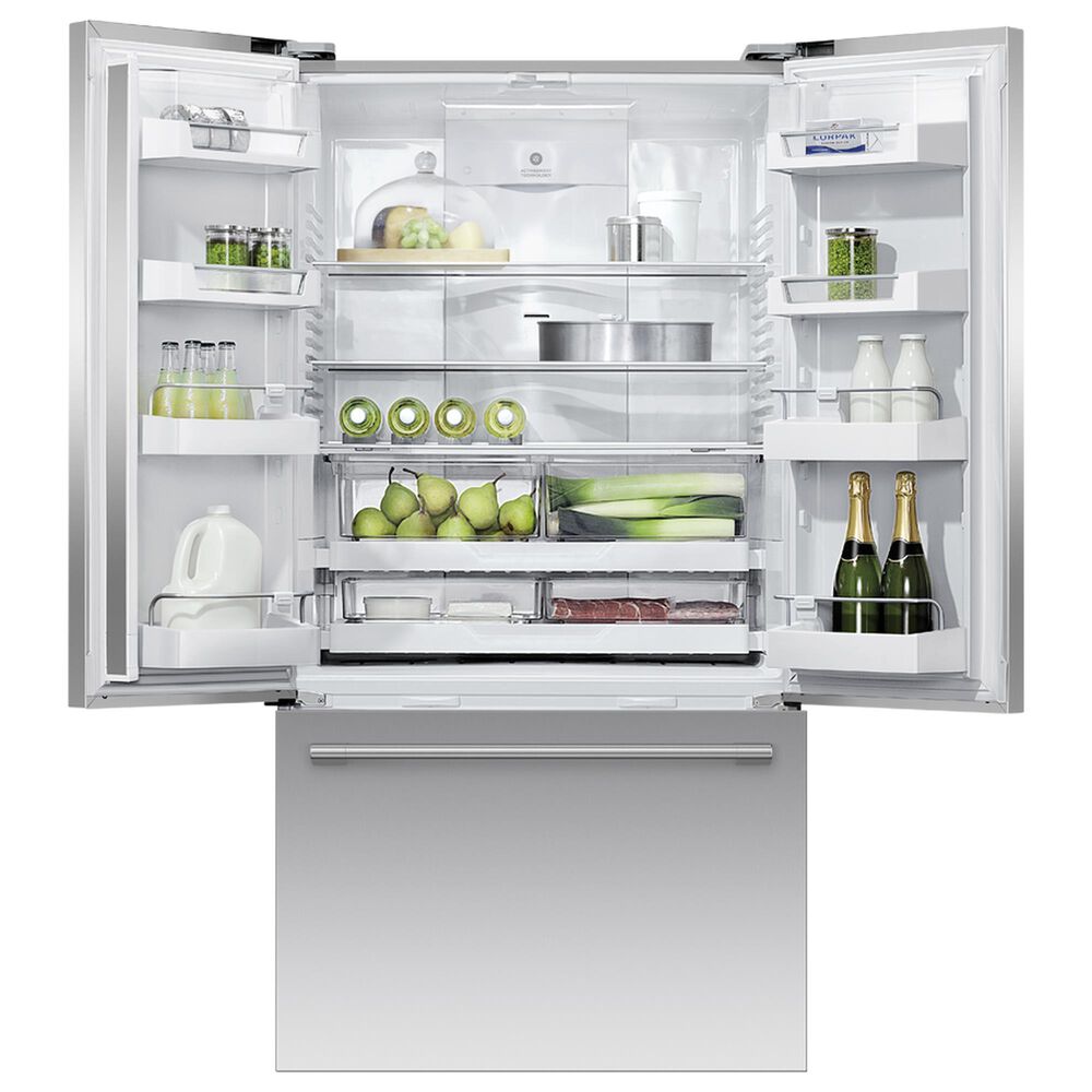 Fisher &amp; Paykel 20.1 Cu. Ft. French Door Refrigerator with Ice and Water Dispenser in Stainless Steel, , large
