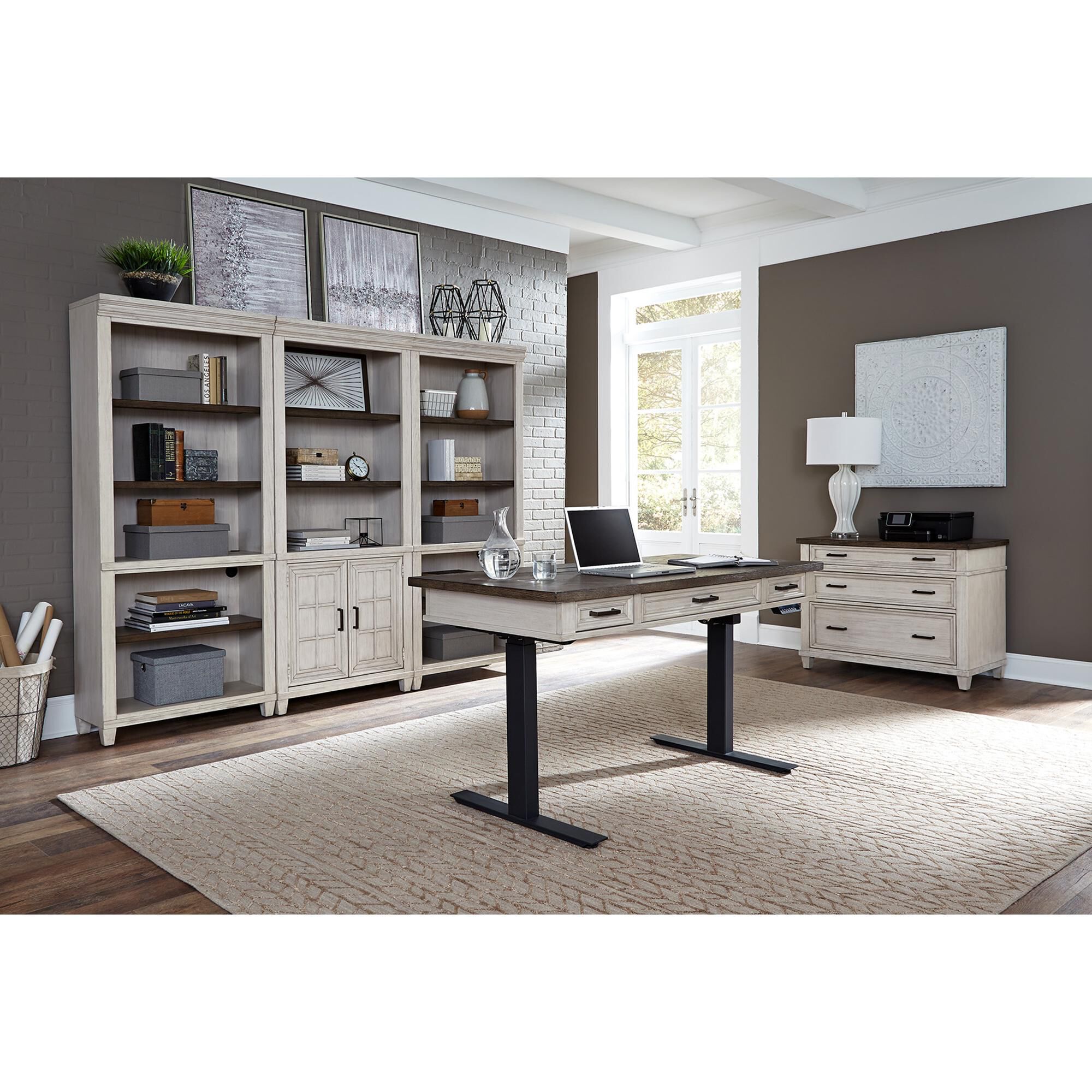 Ivory outlet computer desk