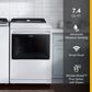 Whirlpool 5.3 Cu. Ft. Top Load Washer and 7.4 Cu. Ft. Electric Dryer Laundry Pairs in White, , large