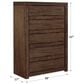 Riva Ridge Modern Loft 5-Drawer Chest in Brownstone, , large