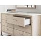 Ashley Cadmori Dresser and Mirror in Brown and White, , large