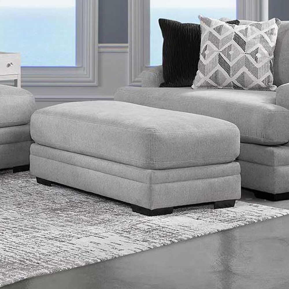 Moore Furniture Cleo Standard Ottoman in Pebble, , large