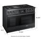 Dacor 48" Professional Dual Fuel Range in Graphite Stainless Steel, , large
